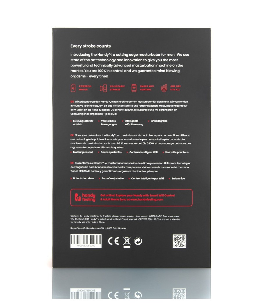 MASTURBATORE VR INNOVATIVO HI-TECH "HANDY" SESSO ORALE