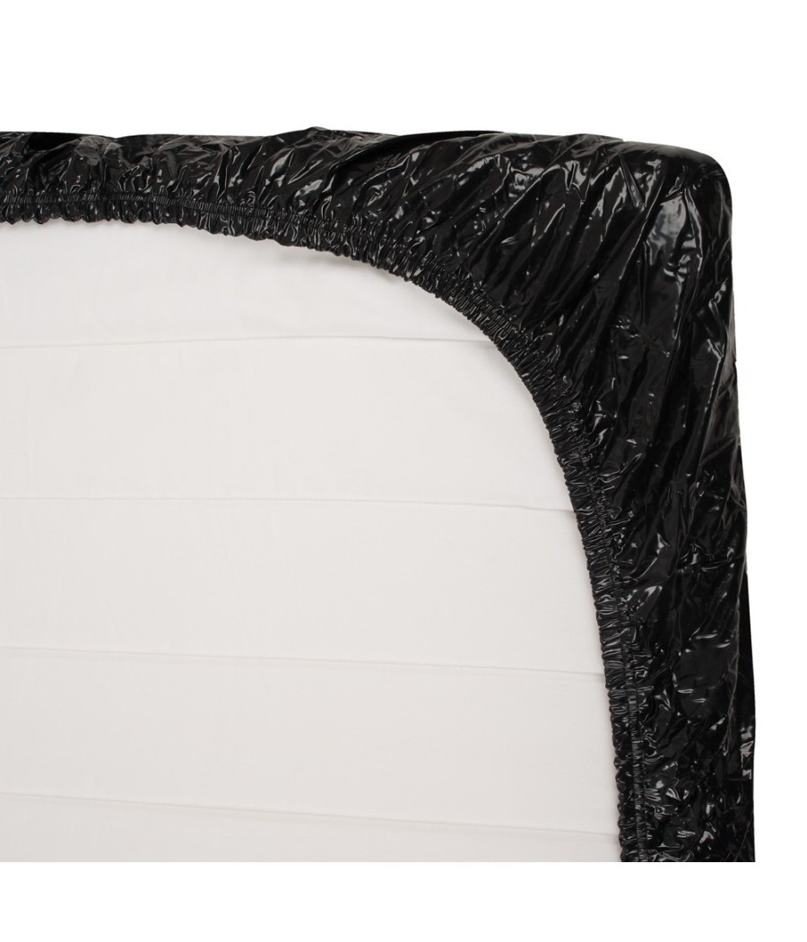 LENZUOLO IN VINILE PVC "ORGY-BLACK" - 200 X 230 CM