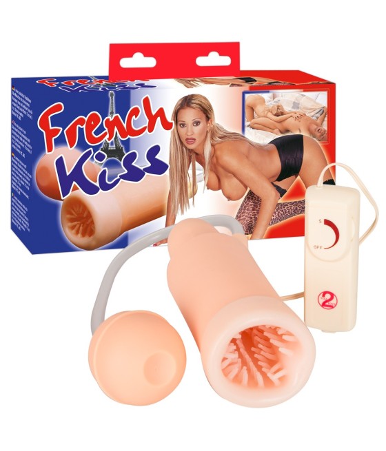 MASTURBATORE SIMULATORE RAPPORTO ORALE CON VIBRAZIONE "FRENCH KISS"