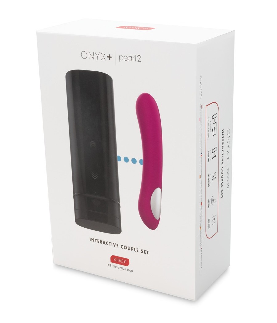 SET Masturbatore Hi Tech -Kiiroo Onyx Plus + Pearl 2 - Interattivi