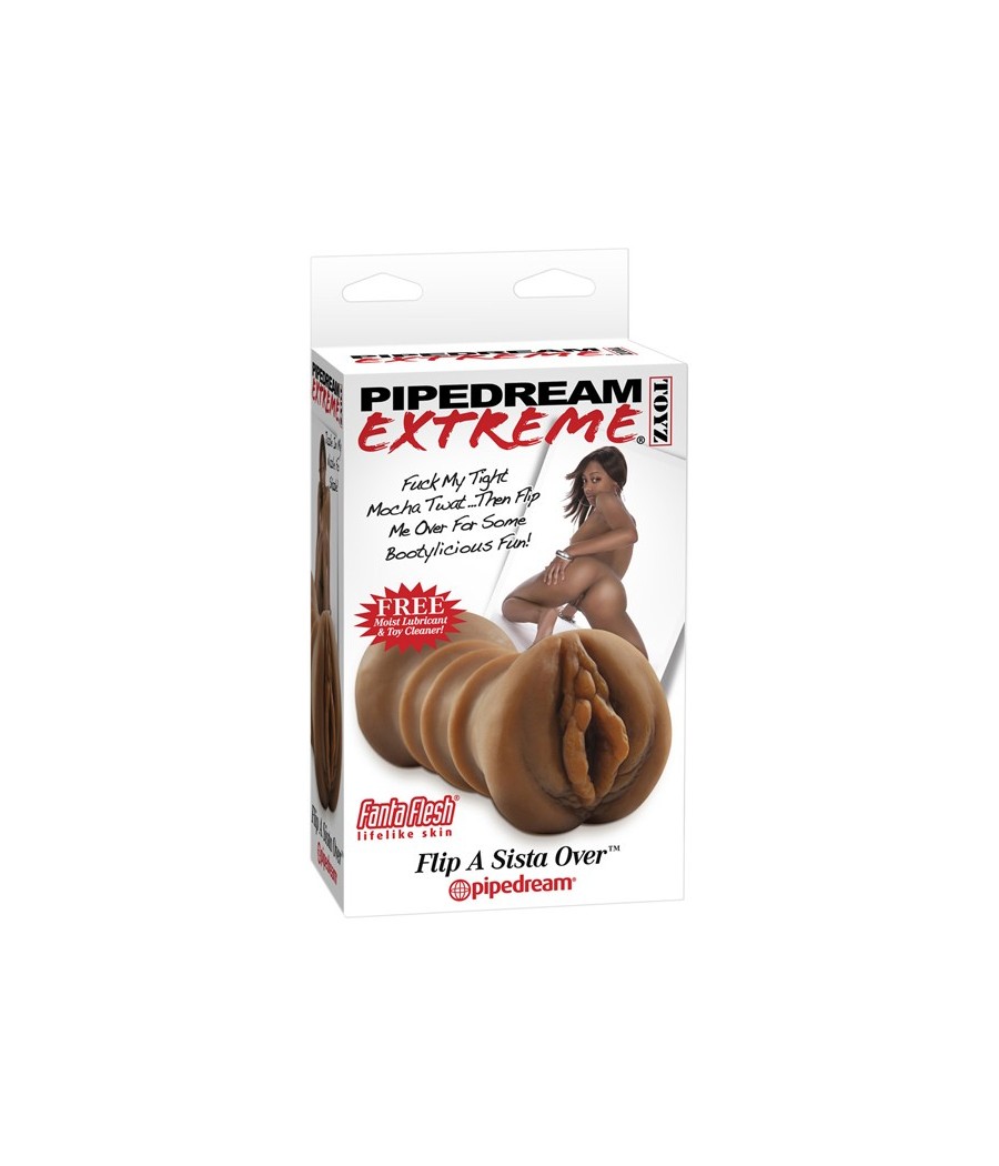 MASTURBATORE REALISTICO  ANO E VAGINA PIPEDREAM "FLIP A SISTA OVER"