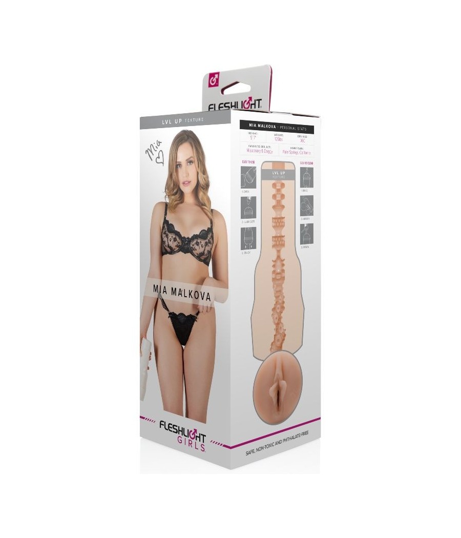 MASTURBATORE VAGINA REALISTICA FLESHLIGHT "MIA MALKOVA" LVL UP