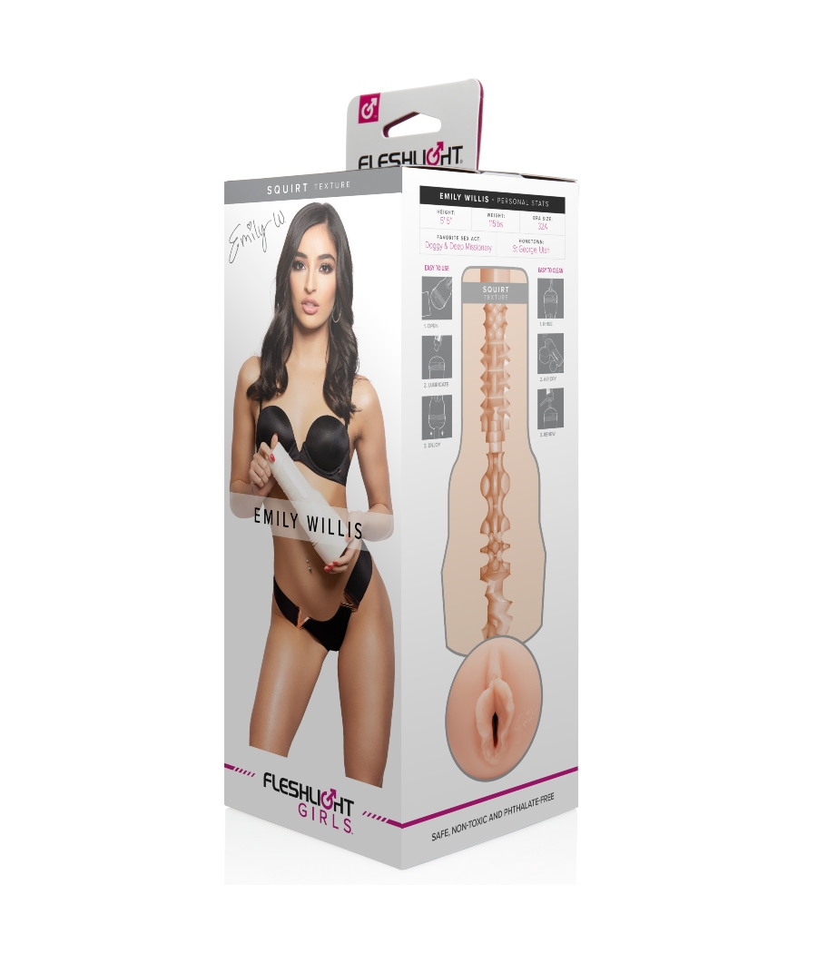 MASTURBATORE VAGINA REALISTICA FLESHLIGHT "EMILY WILLIS" SQUIRT