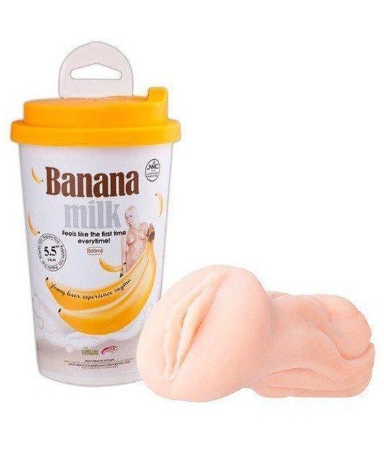 MASTURBATORE VAGINA "BANANA MILK" - CONFEZIONE DISCRETA