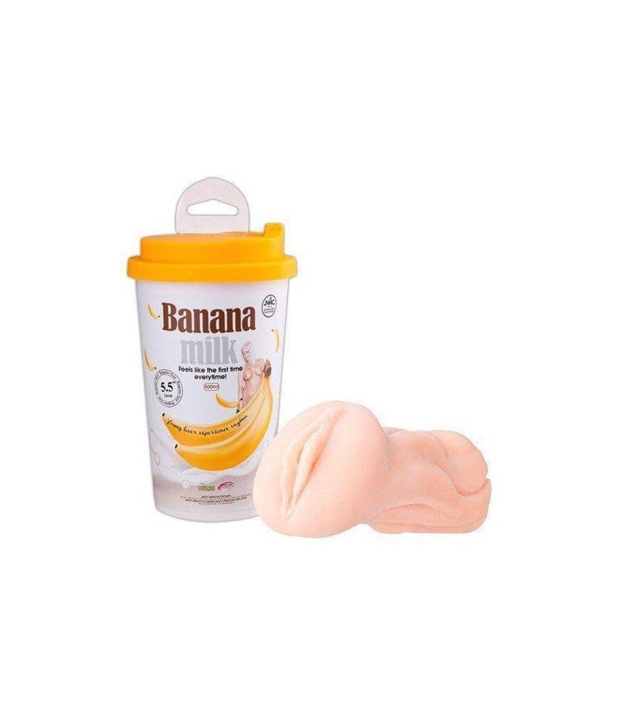 MASTURBATORE VAGINA "BANANA MILK" - CONFEZIONE DISCRETA