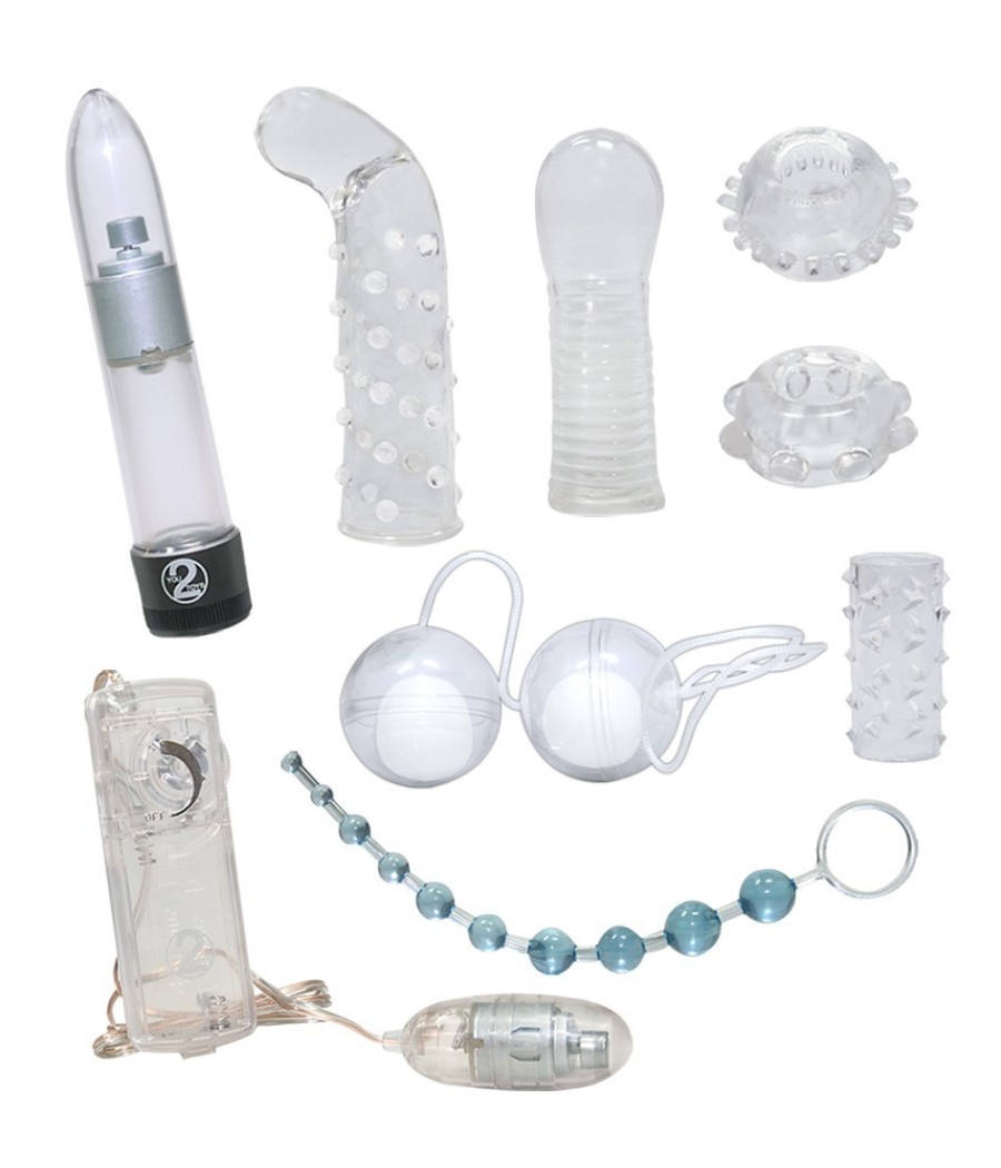 KIT DEL PIACERE 8 PEZZI "CRYSTAL CLEAR"
