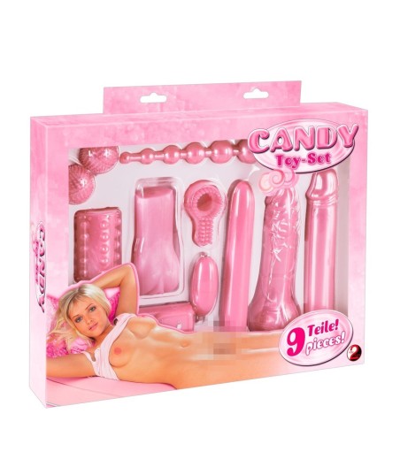 KIT DEL PIACERE 9 PEZZI CANDY TOY ROSA