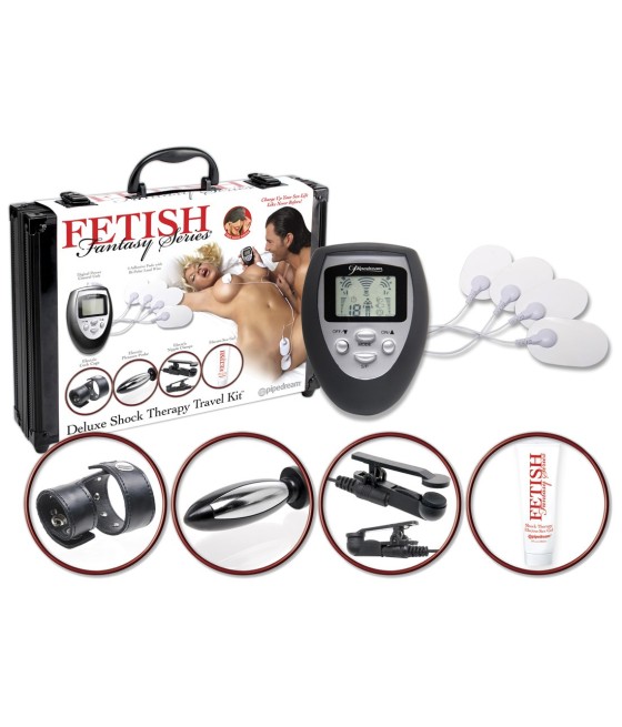 KIT SESSO ELETTRICO FETISH FANTASY "DELUXE SHOCK THERAPY KIT"