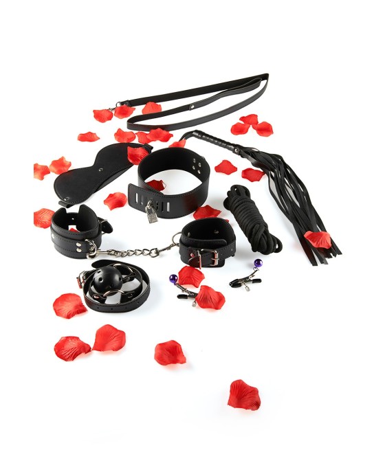 KIT DEL PIACERE 7 PEZZI \"BDSM STARTER KIT\"