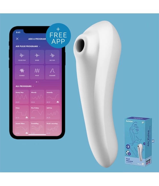 STIMOLATORE CLITORIDE - SATISFYER DUAL PLEASURE - CON ARIA PULSATA