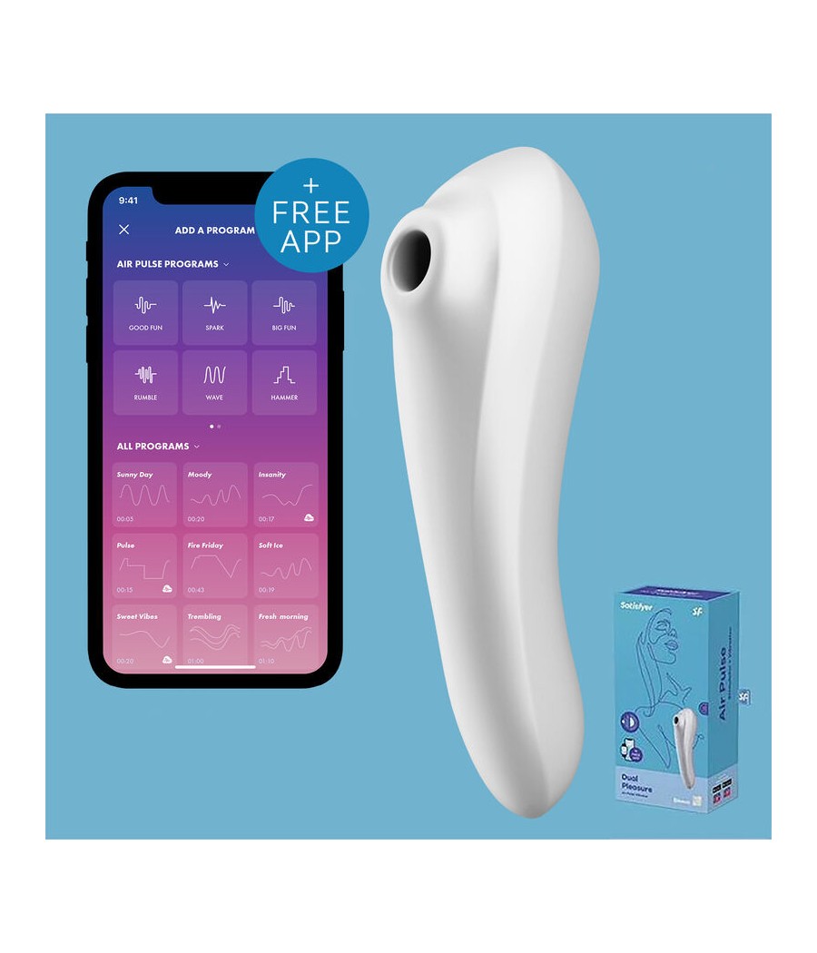 STIMOLATORE CLITORIDE - SATISFYER DUAL PLEASURE - CON ARIA PULSATA