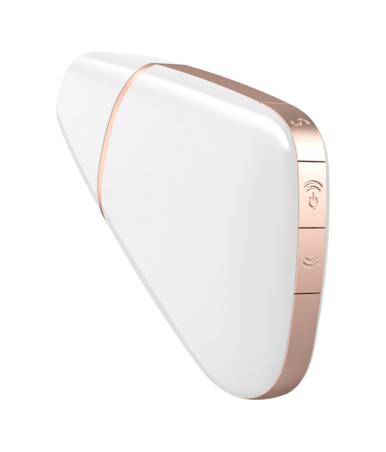 STIMOLATORE CLITORIDE - SATISFYER CONNECT - LOVE TRIANGLE - WHITE / GOLD