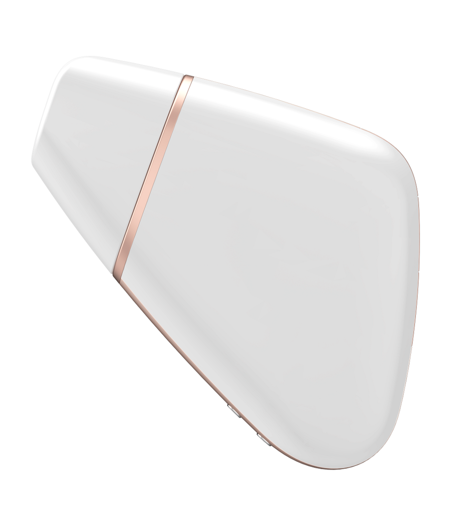 STIMOLATORE CLITORIDE - SATISFYER CONNECT - LOVE TRIANGLE - WHITE / GOLD