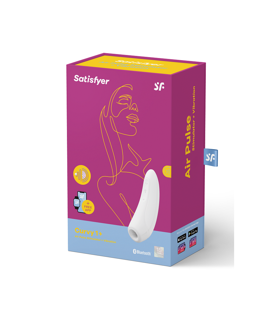 STIMOLATORE CLITORIDE - SATISFYER CURVY 1+ - WHITE