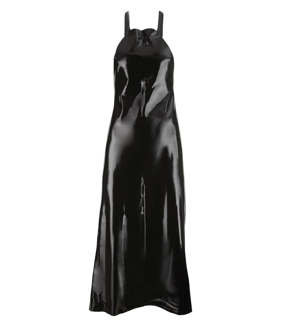 GREMBIULE DA MACELLAIO IN LATEX NERO "LATE X"