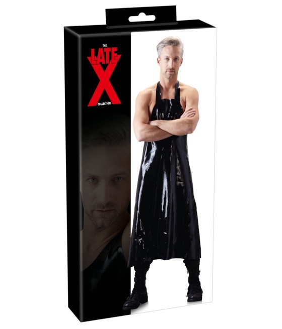 GREMBIULE DA MACELLAIO IN LATEX NERO "LATE X"