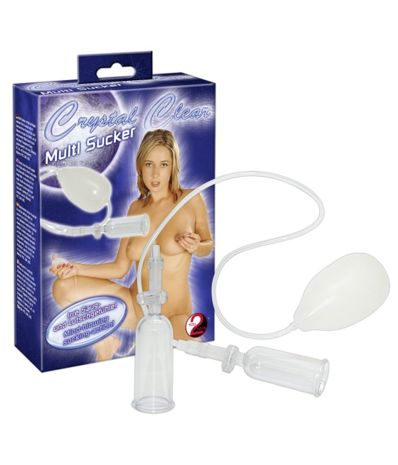 SUCCHIA CLITORIDE E CAPEZZOLI CRYSTAL CLEAR "MULTISUCKER"