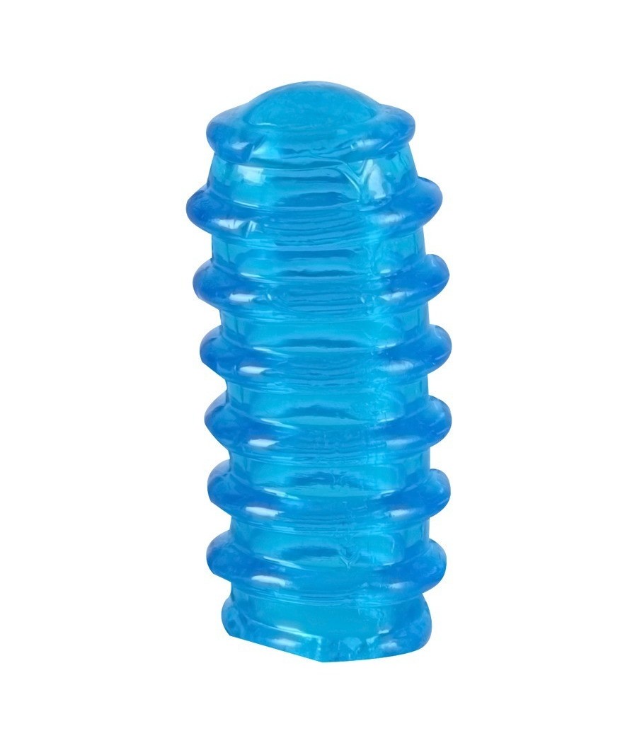 SET 2 GUAINE DA DITO CON RILIEVI PER STIMOLAZIONE VAGINALE E CLITORIDEA