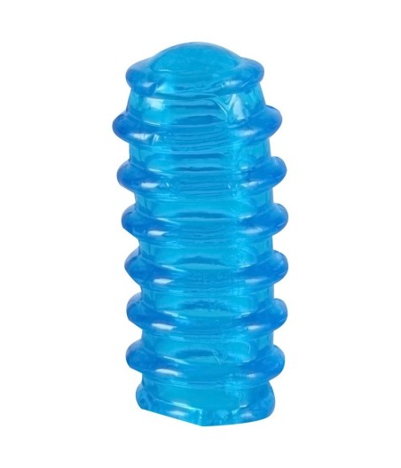 SET 2 GUAINE DA DITO CON RILIEVI PER STIMOLAZIONE VAGINALE E CLITORIDEA