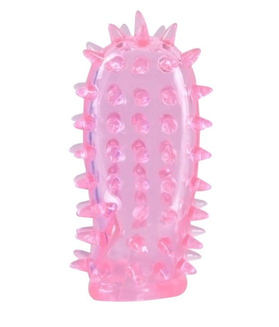 SET 2 GUAINE DA DITO CON RILIEVI PER STIMOLAZIONE VAGINALE E CLITORIDEA