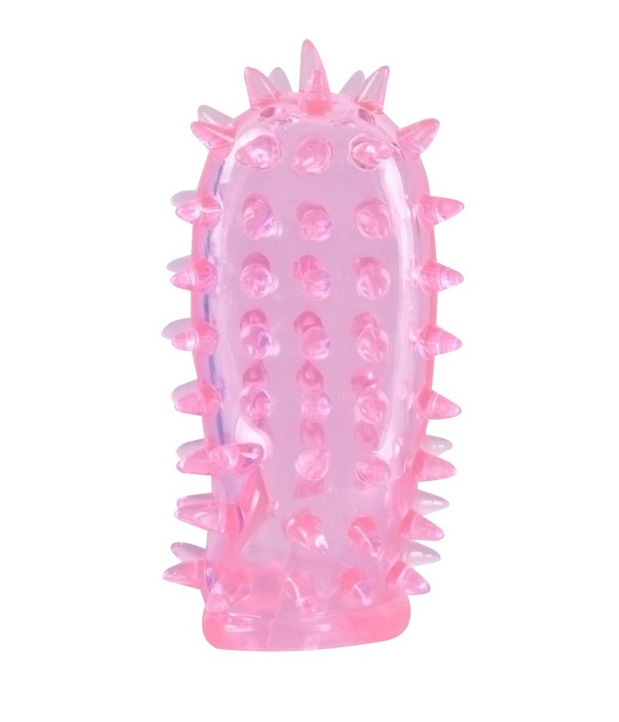 SET 2 GUAINE DA DITO CON RILIEVI PER STIMOLAZIONE VAGINALE E CLITORIDEA