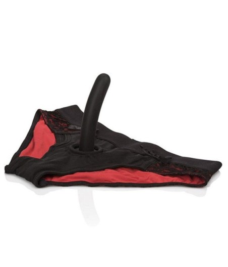 CALEXOTICS - SCANDAL SET OF RED PANTIES WITH DILDO SIZE L/XL