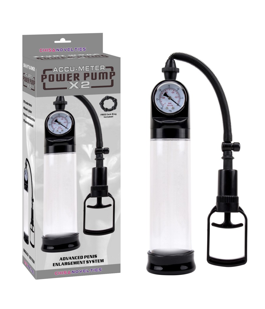 POMPA SVILUPPATORE PENE CON VAGINA w21e"ACCU-METER POWER PUMP X2"