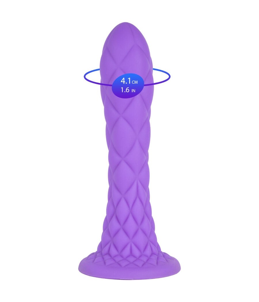 SILEXD - DREAMY DILDO FANTASY LIQUID SILICONE THERMOREACTIVE VIOLET 18.5 CM