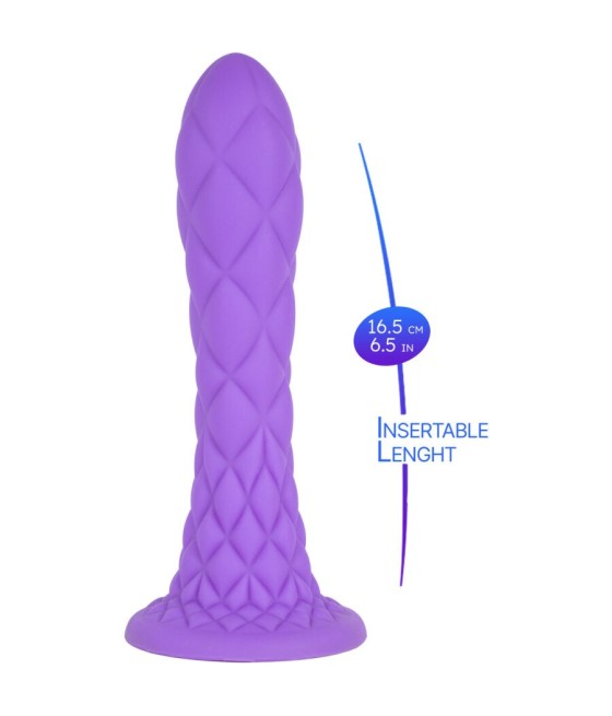 SILEXD - DREAMY DILDO FANTASY LIQUID SILICONE THERMOREACTIVE VIOLET 18.5 CM