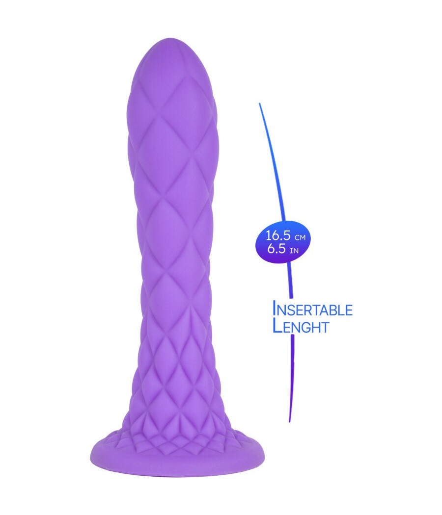 SILEXD - DREAMY DILDO FANTASY LIQUID SILICONE THERMOREACTIVE VIOLET 18.5 CM