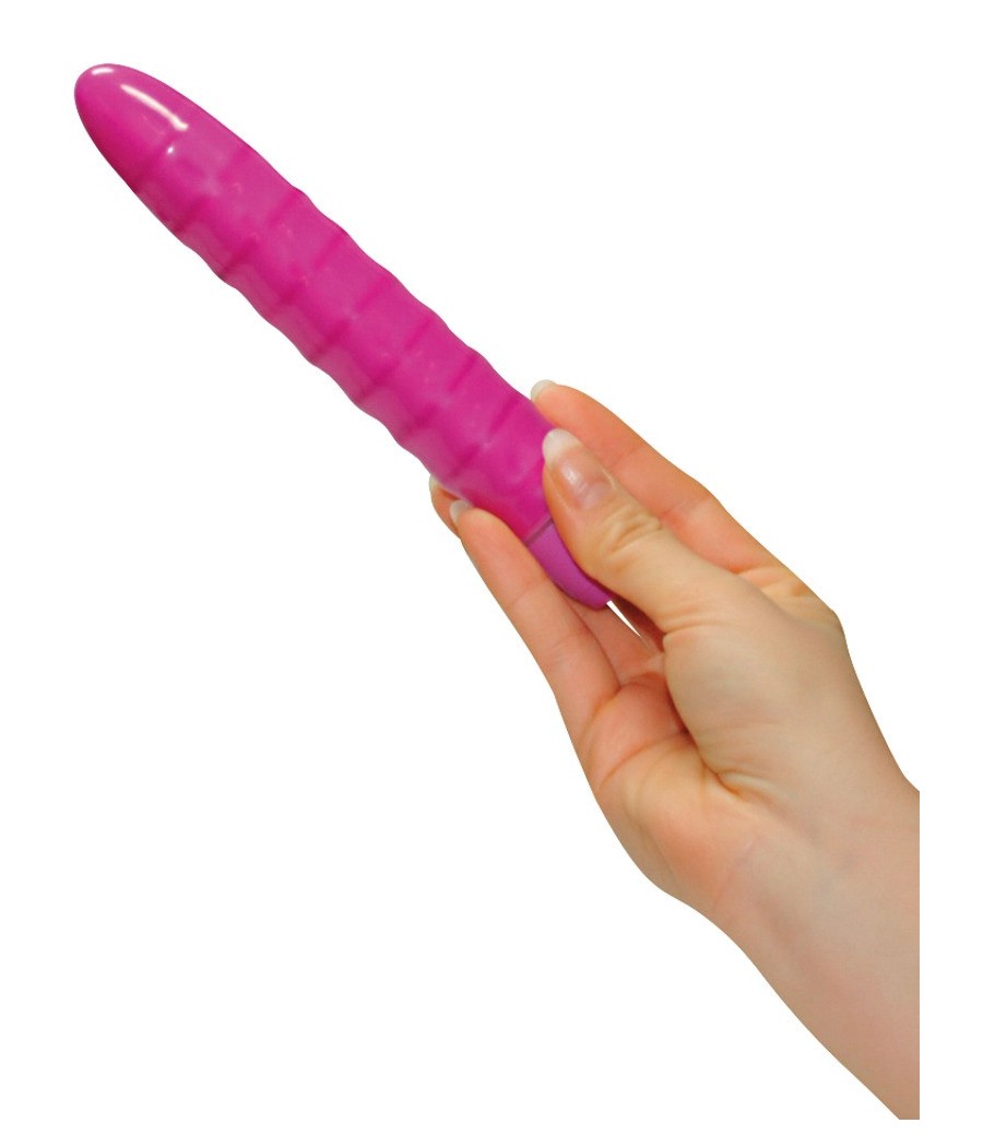 VIBRATORE CLASSICO "SOFT WAVE" VIOLA - 19 CM