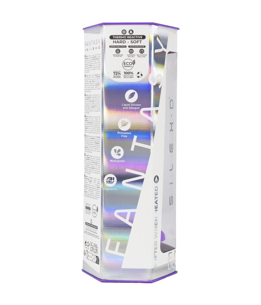SILEXD - DREAMY DILDO FANTASY LIQUID SILICONE THERMOREACTIVE VIOLET 18.5 CM