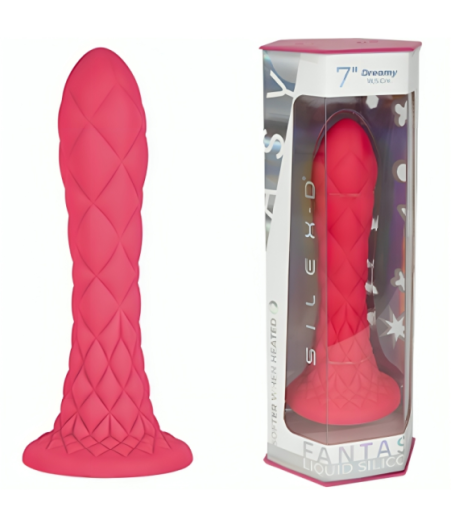 SILEXD - DREAMY DILDO FANTASY LIQUID SILICONE THERMOREACTIVE FUCHSIA 18.5 CM