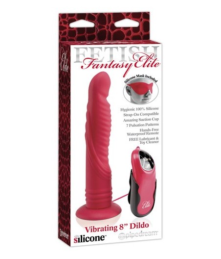 FALLO VIBRANTE FETISH FANTASY IN SILICONE VIBRATING 8 ROSSO