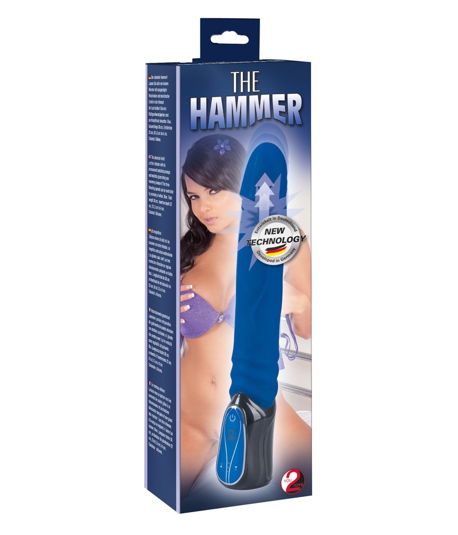 VIBRATORE HI-TECH "HAMMER" BLU