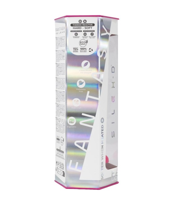 SILEXD - DREAMY DILDO FANTASY LIQUID SILICONE THERMOREACTIVE FUCHSIA 18.5 CM