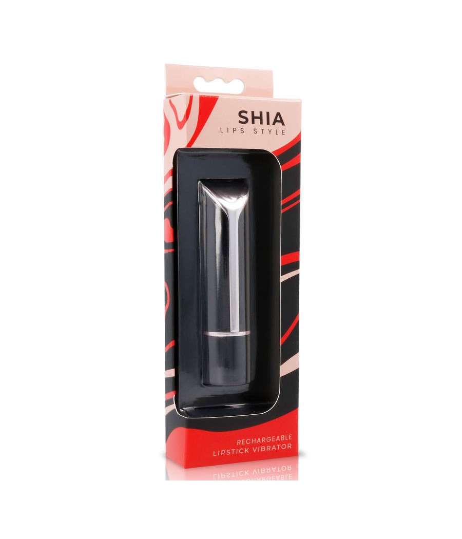 VIBRATORE A FORMA DI ROSSETTO "LIPS STYLE SHIA" BLACK&RED