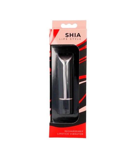 VIBRATORE A FORMA DI ROSSETTO "LIPS STYLE SHIA" BLACK&RED