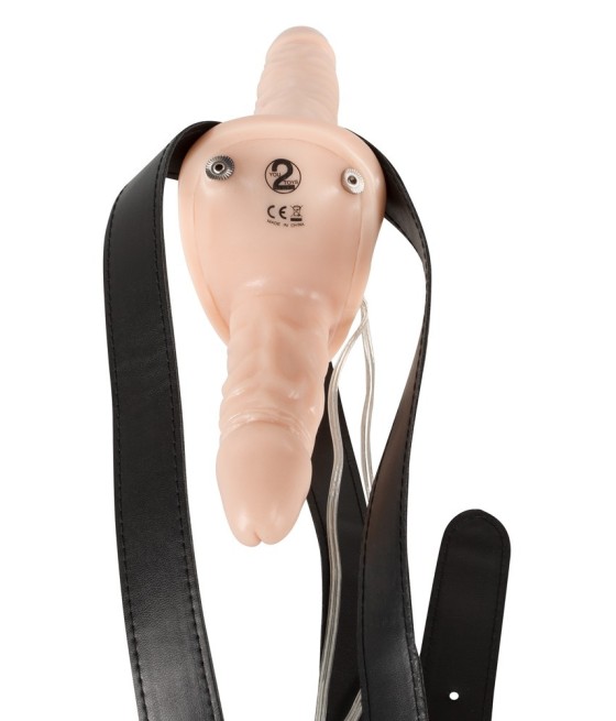 IMBRACATURA CON 2 VIBRATORI INDOSSABILI "STRAP-ON DUO"