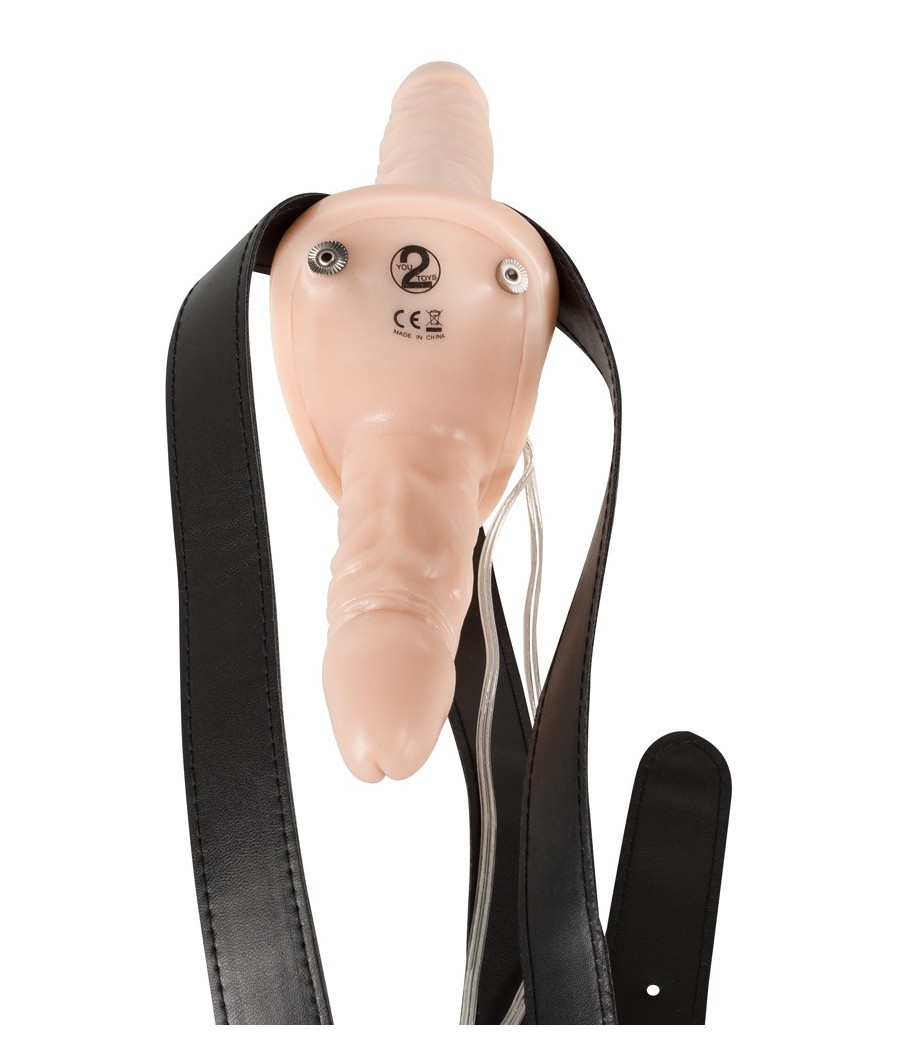 IMBRACATURA CON 2 VIBRATORI INDOSSABILI "STRAP-ON DUO"