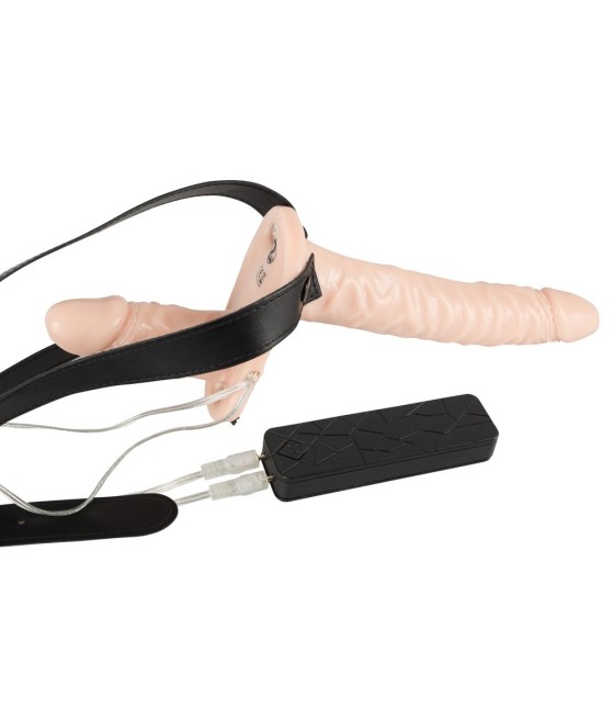 IMBRACATURA CON 2 VIBRATORI INDOSSABILI "STRAP-ON DUO"