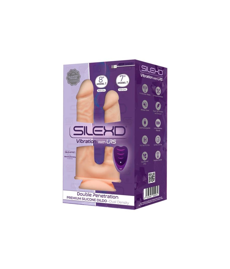 VIBRATORE DOPPIO DOC JOHNSON \"NATURAL DOUBLE\"