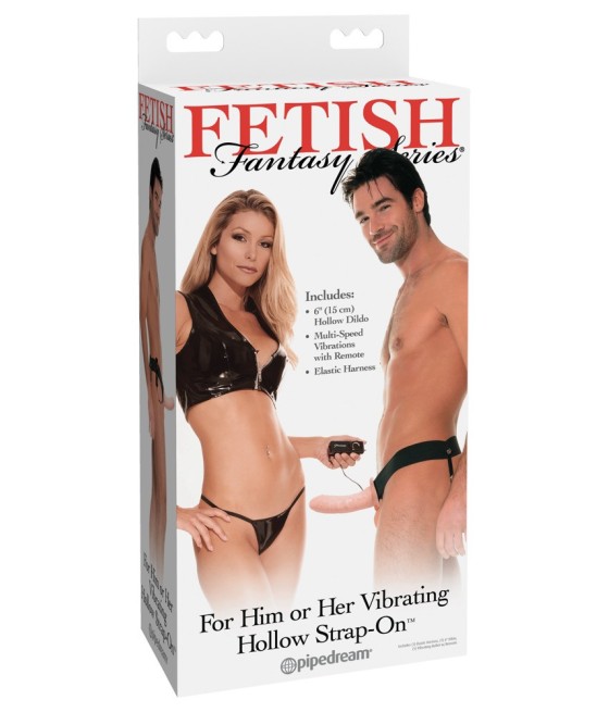 VIBRATORE REALISTICO STRAP-ON FETISH FANTASY CARNE