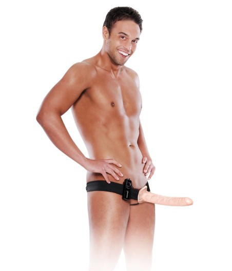 VIBRATORE INDOSSABILE STRAP-ON FETISH FANTASY CARNE - 25 CM