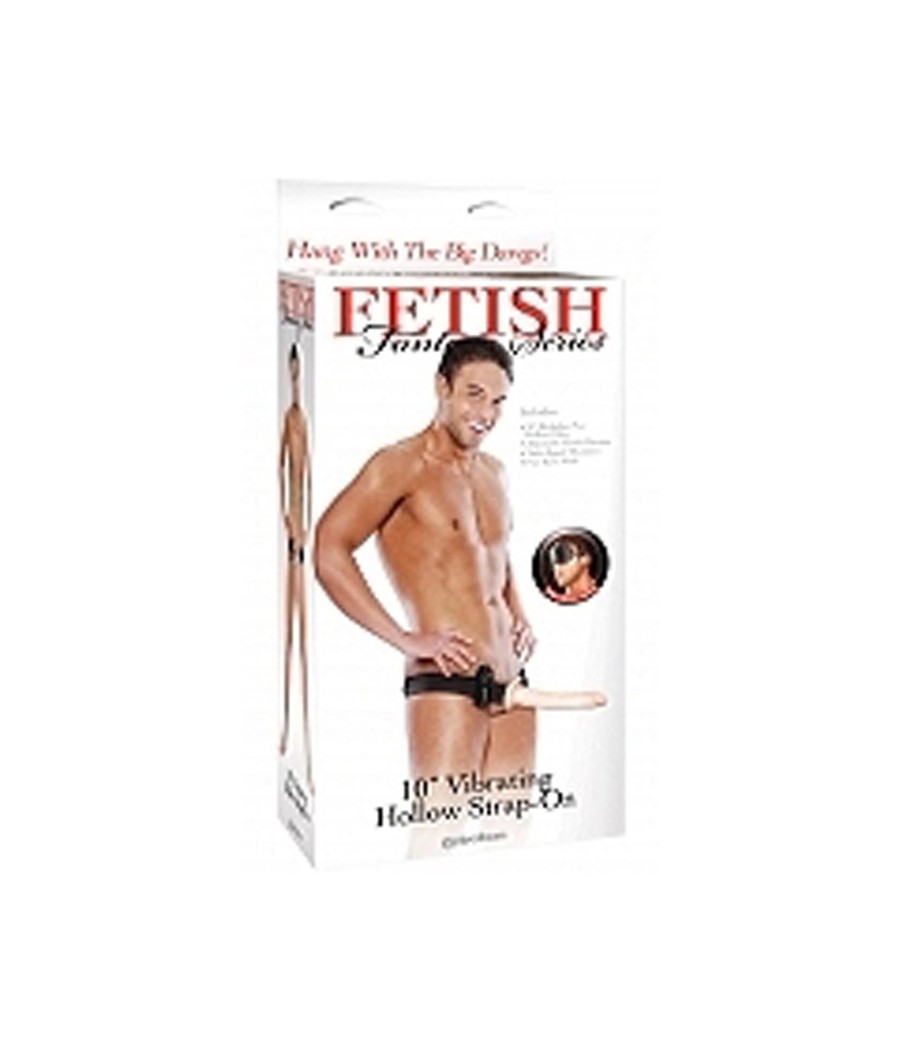 VIBRATORE INDOSSABILE STRAP-ON FETISH FANTASY CARNE - 25 CM