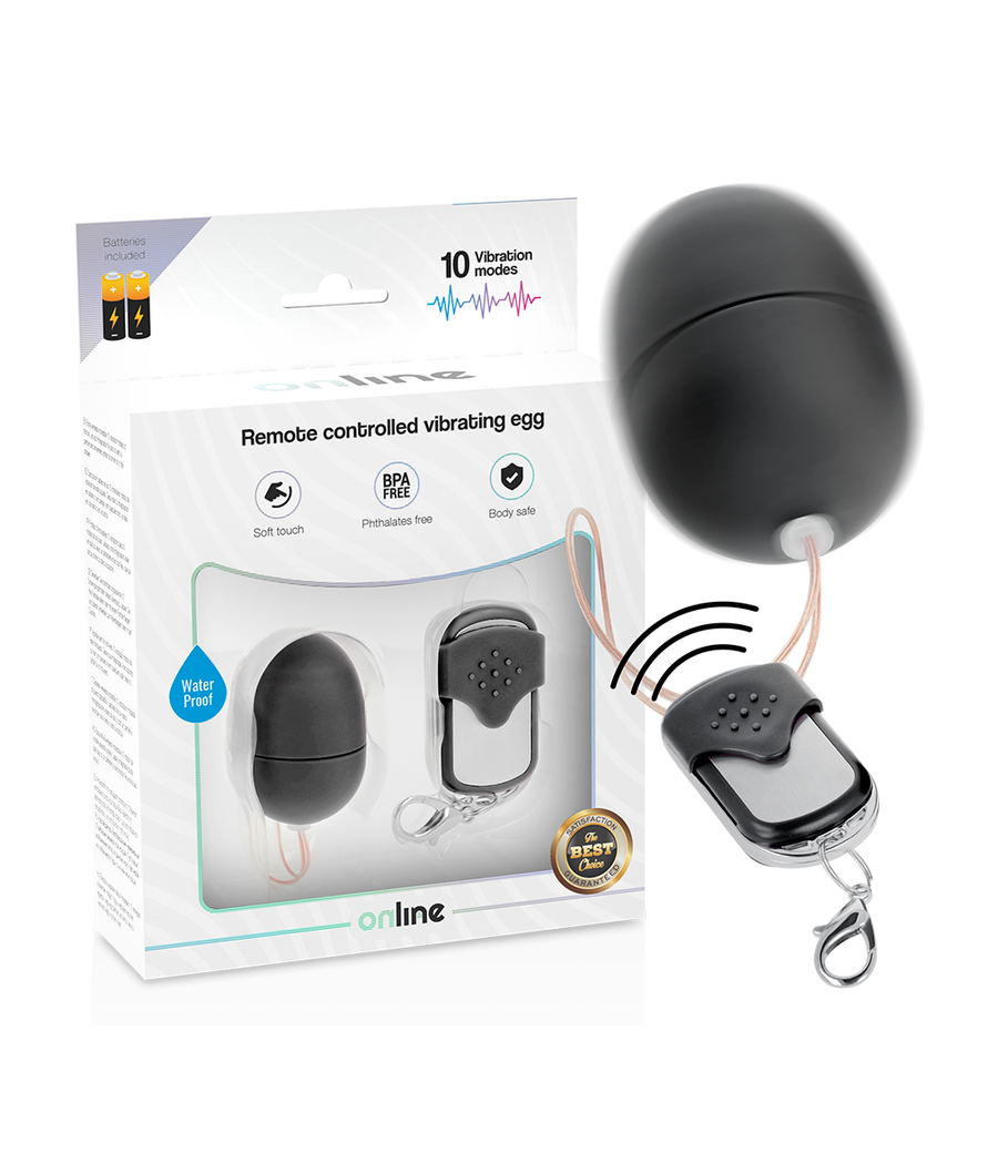 ONLINE - REMOTE CONTROL VIBRATING EGG S BLACK