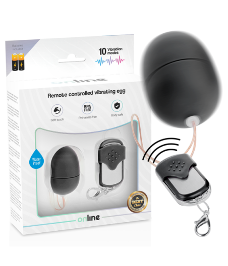 ONLINE - REMOTE CONTROL VIBRATING EGG S BLACK