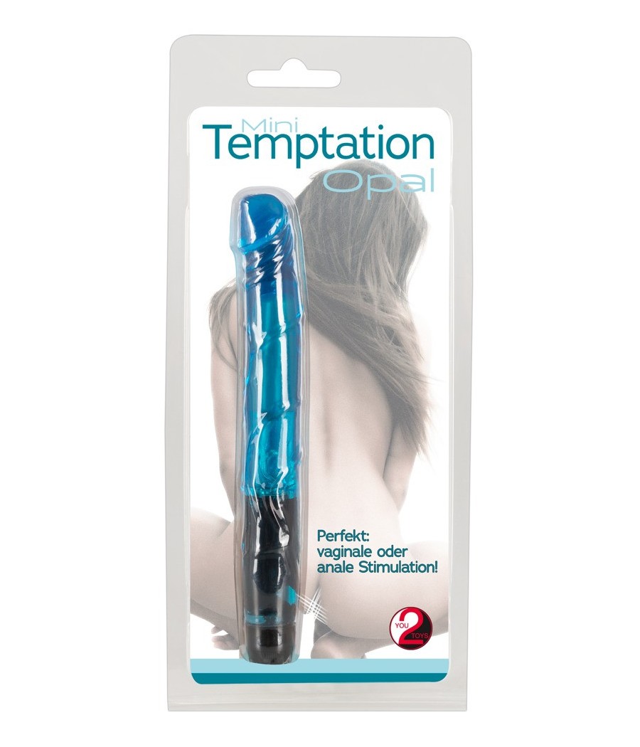 MINI VIBRATORE "TEMPTATION OPAL" BLU