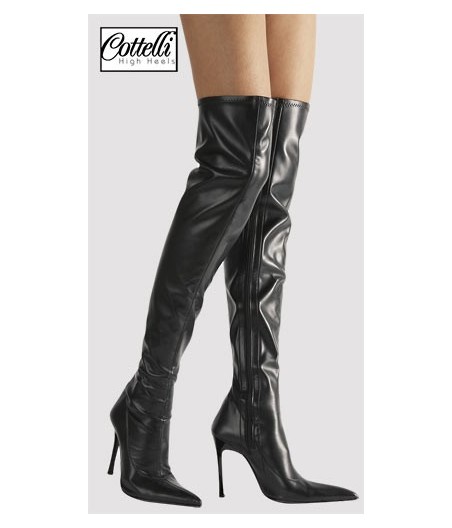 STIVALI NERI IN SIMILPELLE LUGANO