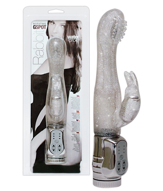 VIBRATORE CON STIMOLATORE PUNTO G E CLITORIDE \"G-SPOT RABBIT\"